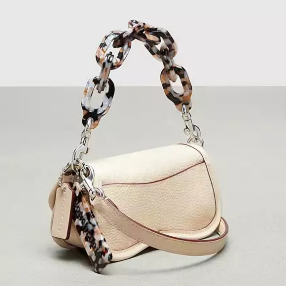 SOLD Coachtopia Cream Leather Mini Wavy Dinky Handbag by Coach - Picture 3 of 16
